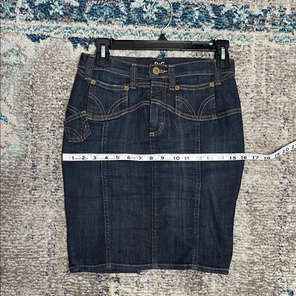 Dolce & Gabbana Indigo Denim Skirt D& G - Picture 3 of 17